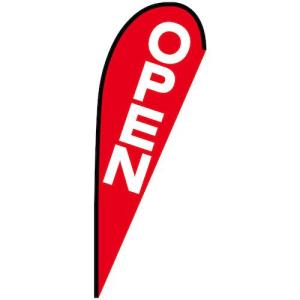 グリーンクロス のぼり Pバナー大 OPEN No.69322 W1250×H3300 ( 6300048997 )｜orangetool
