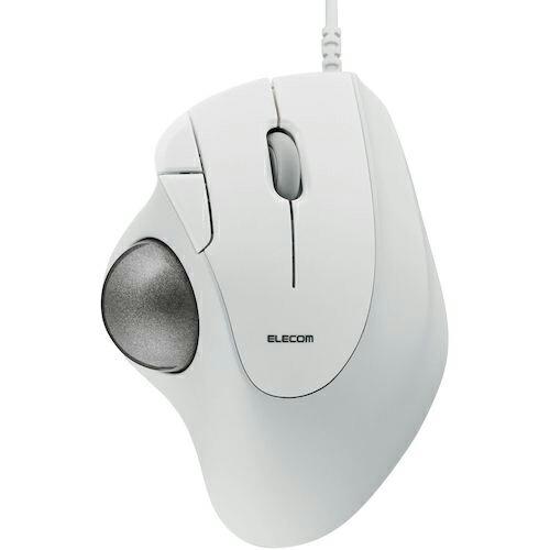 ELECOM トラックボールマウス IST 親指 人工ルビー支持 有線 5ボタン ホワイト ( M-...