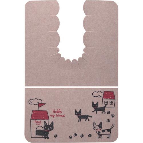 サンコー おくながトイレマット おさんぽねこ ( KE-23 ) (株)サンコー (メーカー取寄)