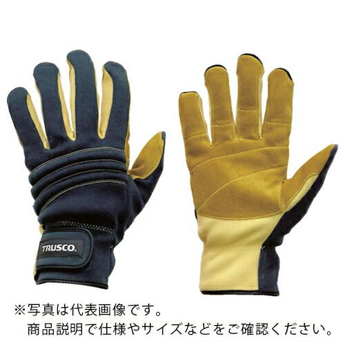 TRUSCO 耐切創手袋 防災レスキュー仕様L ネイビー  ( TRF121A-L-NV ) トラス...
