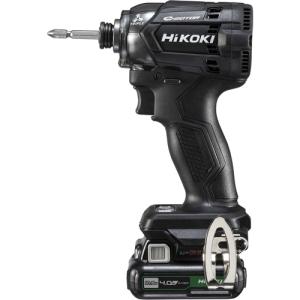 HiKOKI 10.8Vコードレスインパクトドライバ 4.0Ah バッテリーセット品 ストロングブラック ( WH12DCA(2LSB) )｜orangetool