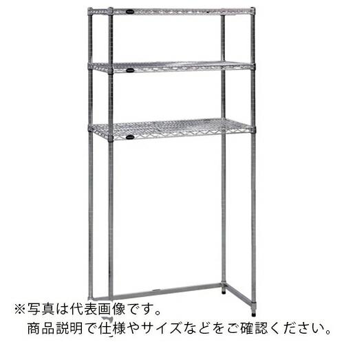 TRUSCO  スチール製メッシュラック下段開放型 W905XD457XH1533 棚板3枚 ( T...