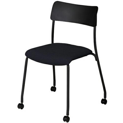 NAIKI ミーティングチェアー(肘無) E364型 ( E364FC-B1-PMBK )