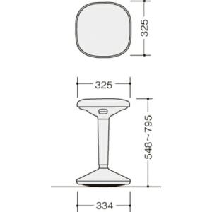 NAIKI ( ナイキ ) スツール(肘無) ...の詳細画像4