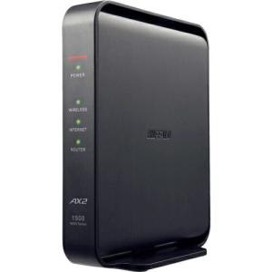 バッファロー Wi-Fiルーター 無線LAN親機11ax/ac/n/a/g/b 1201+300Mbpsブラック55×159×130  ( WSR-1500AX2L ) (株)バッファロー｜orangetool