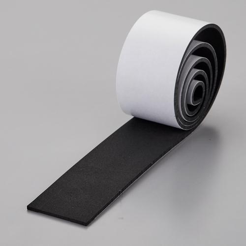 緑十字 スポンジゴム(粘着テープ付) 黒 50×1000×3mm ( 246176 )