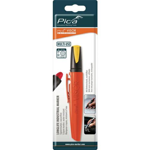 ピカマーカー パーマネントマルチマーカー&quot;VISOR&quot;  黄 ブリスターパック ( 99044SB0...