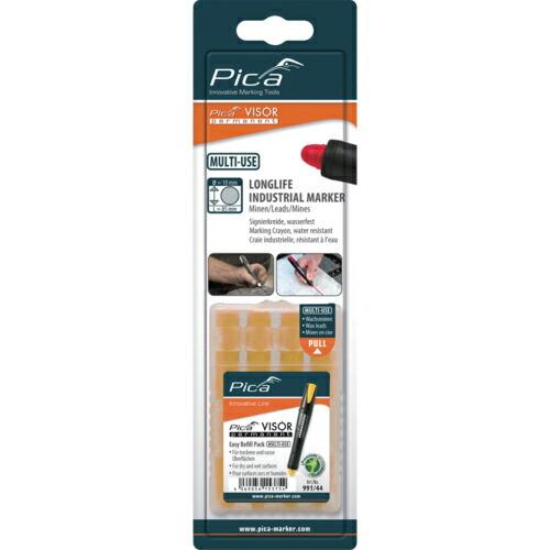 ピカマーカー パーマネントマルチマーカー&quot;VISOR&quot;用替え 黄 4本入り ブリスターパック ( 9...