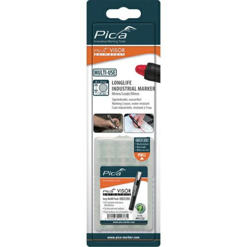 ピカマーカー パーマネントマルチマーカー&quot;VISOR&quot;用替え 白 4本入り ブリスターパック ( 9...