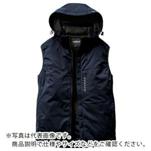 BURTLE ストレッチフーディ防寒ベストネイビー ( 3264-3-XL ) (株)バートル｜orangetool