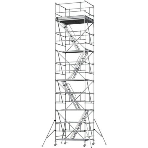 PiCa パイプ製足場PSW型キャスター付き 4段 ( PSW-15018-4BB )