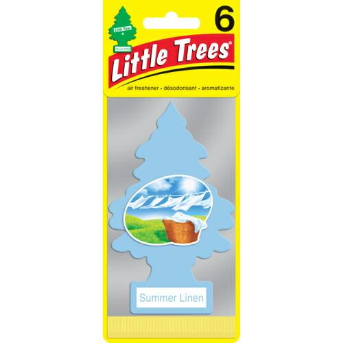 リトルツリーズ LT エアーフレッシュナー 6P - Summer Linen(サマーリネン) ( ...