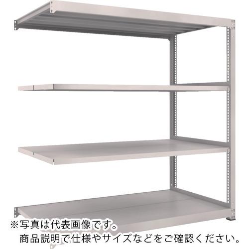 TRUSCO スチールラック M3型中量棚 1500×1121×H2100 4段 連結 ネオグレー ...