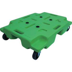 エクソム スタッキング式平台車 カサネル 4560F(グリーン) 600×450 ( 4560F-GN )｜orangetool