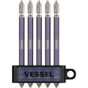 VESSEL  両頭剛彩ビット5本組 ギャラクシー紫 ( GS5P-GPU )｜orangetool