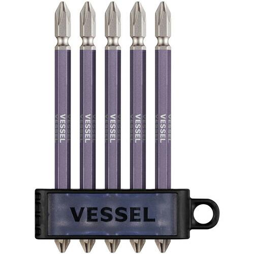 VESSEL  両頭剛彩ビット5本組 ギャラクシー紫 ( GS5P-GPU )