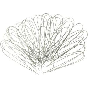 DAIDОHANT アルミ カットワイヤー(U字) シルバー 「40本」 2x500mm ( 10160311 ) (株)ダイドーハント (メーカー取寄)｜orangetool