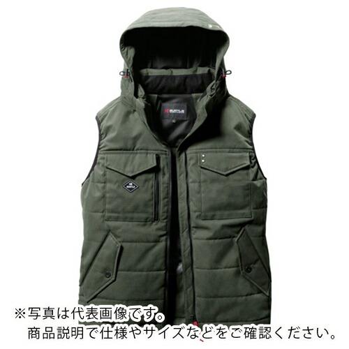 BURTLE 防寒ベストミルスグリーン ( 5054-14-XL ) (株)バートル