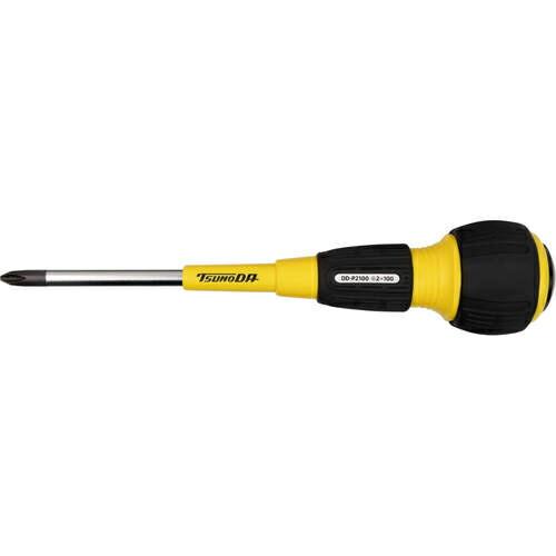TTC ハンドル絶縁貫通ドライバー+2×100 ( DD-P2100 ) (株)ツノダ (メーカー取...