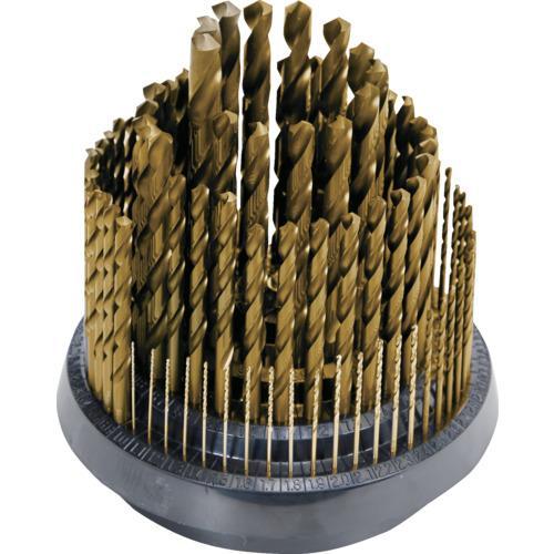 TRUSCO コバルトハイスストレートドリル 100本組セット(回転台+カバー付) ( TCSD-1...