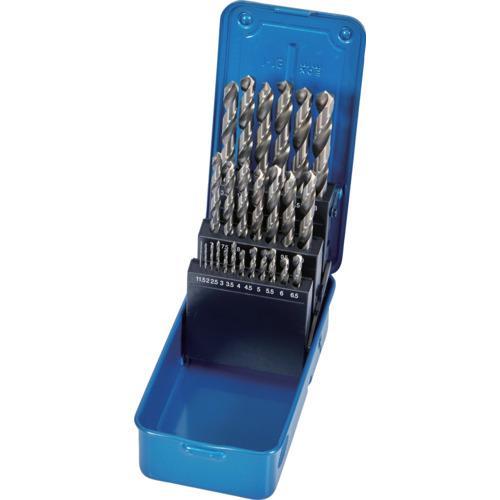 TRUSCO ハイスストレートドリル 25本組セット(スチールケース付) ( TSHD-25SET ...