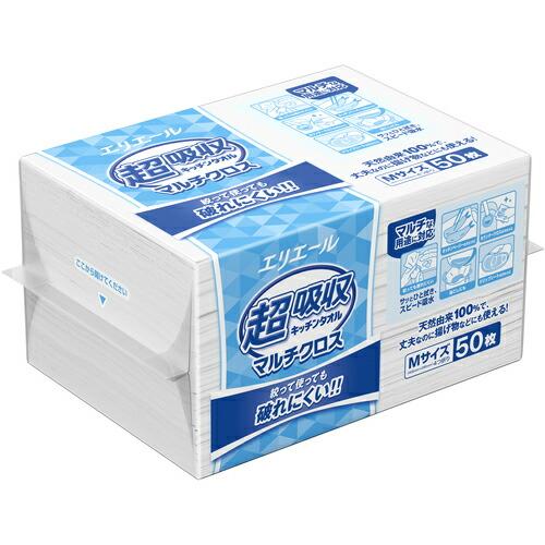 エリエール 超吸収キッチンタオル マルチクロス Mサイズ 1ケース(18パック入り) ( 21001...