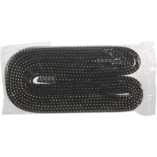 TRUSCO 一発判明カラフル靴ひも 120cm 黒(ゴールドラメ) ( SKH-G-BK )