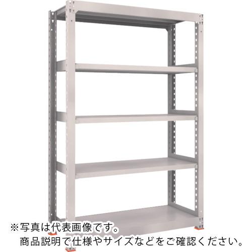 TRUSCO スチールラック M5型中量棚 1200X471XH1200 3段 単体 免震樹脂ベース...