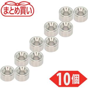 TRUSCO まとめ買い ネオジム丸形磁石 皿ねじ穴付 外径5MM×3MM M1.6 10個入 ( T05R03-M1.6-10P )｜orangetool
