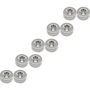 TRUSCO まとめ買い ネオジム丸形磁石 皿ねじ穴付 外径12mmX5mm M3 10個入 ( T12R05-M3-10P )｜orangetool