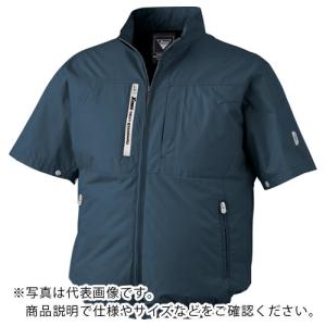 XEBEC 空調服半袖ブルゾン ディープネイビー ( XE98034-19-3L )｜orangetool