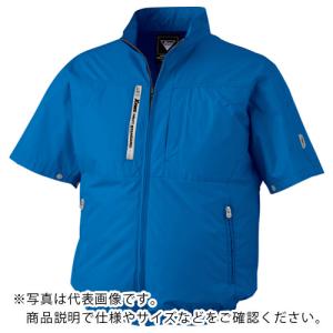 XEBEC 空調服半袖ブルゾン ブルー ( XE98034-40-L )｜orangetool