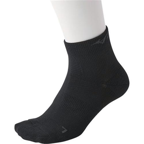 ミズノ 靴下 らく足フィット 黒 24~26cm ( 871-850-25-90 (45503111...