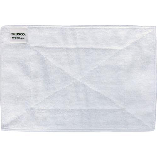 TRUSCO マイクロファイバーカラー雑巾180x280 5枚入 ホワイト ( MFCT5PA-W ...