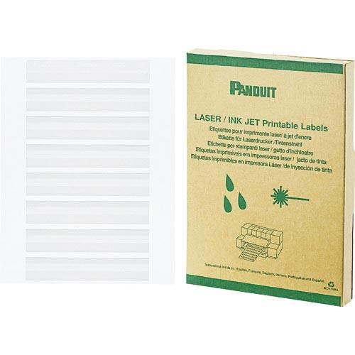 PANDUIT レーザープリンタ用回転ラベル 白 印字部25.4mmX6.4mm ラベル数2500枚...