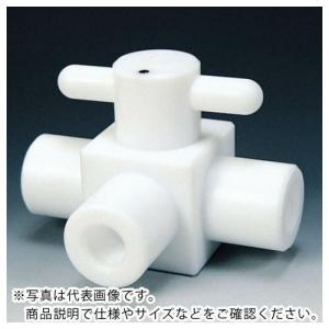 フロンケミカル チューブ継手(フッ素樹脂) PTFE コンパクト三方ボールバルブ RC3/8 パーフロ ( NR1204-005 )｜orangetool
