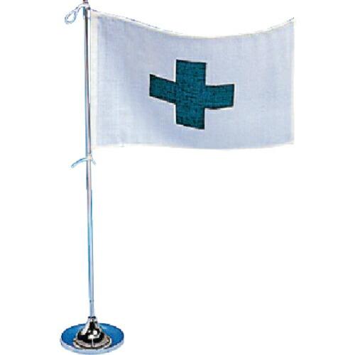 ユニット 卓上旗1本立 旗/160×240・ポール/400H ( 372-25 ) ユニット(株) ...