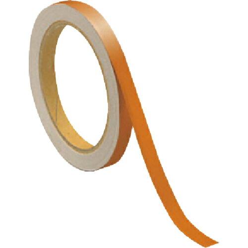 ユニット 反射テープ橙 ポリエステル樹脂フィルム 10mm幅×10m巻 ( 374-35 ) ユニッ...