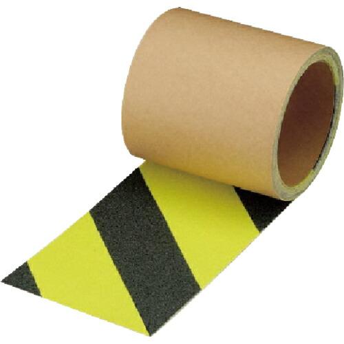 ユニット 蛍光ノンスリップ(ゼブラタイプ) 布製 100mm幅×3m ( 374-44 ) ユニット...