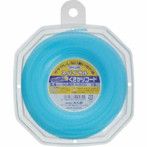 たくみ ナイロンコード "くさかりコード スパイラル 2.8mm×15m" ( 9535 ) (株)たくみ｜orangetool
