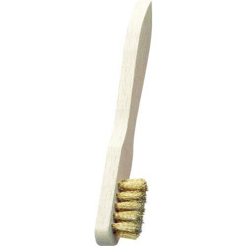 LESSMANN 木柄真鍮3行ブラシ ( 125211 )