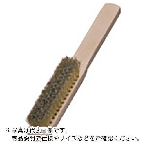LESSMANN 木柄真鍮6行ブラシ ( 126611 ) LESSMANN社