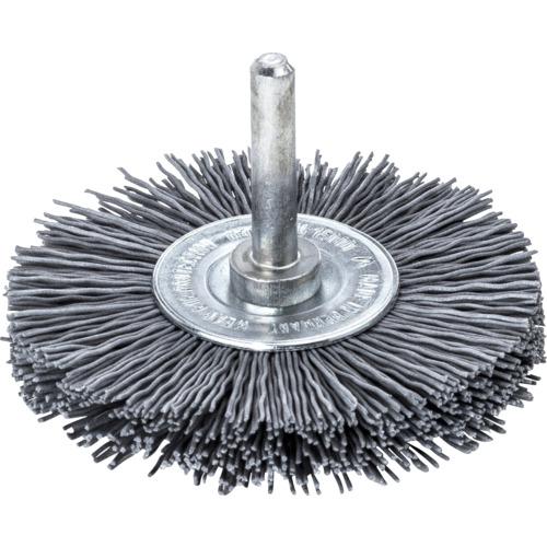 LESSMANN 軸付ホイルブラシ 砥粒入ナイロン線 1.1 #120 φ80 ( 418842 )