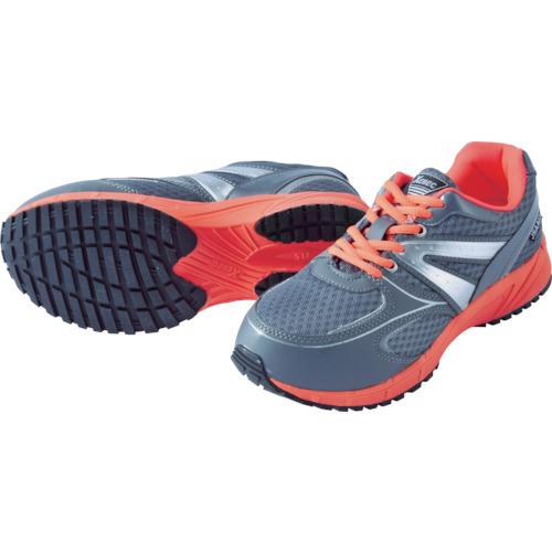 ジーベック 蛍光めちゃ軽セフティシューズ 85130 グレー 27.0CM ( 85130-20-2...