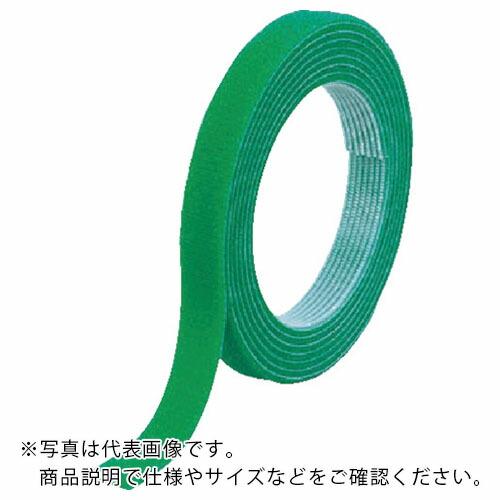 TRUSCO マジックバンド[[R下]]結束テープ両面 幅10mmX長さ10m緑 ( MKT-101...
