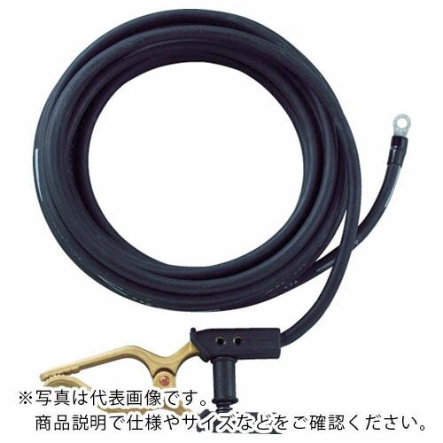 TRUSCO キャブタイヤケーブル アースクリップ丸端子付 5m ( TCT-3805KE )