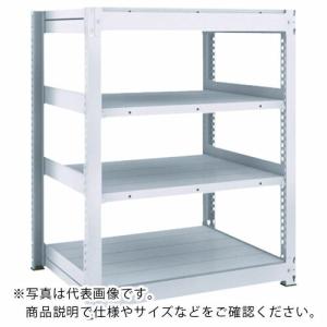 TRUSCO ( トラスコ中山 )　ＴＵＧ型中量ボルトレス棚　３００ｋｇ　単体型　１８５５×９２６×Ｈ１２００　４段 ( TUG300-46Z-4 )