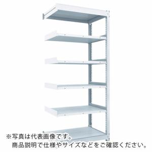 TRUSCO ( トラスコ中山 )　ＴＵＧ型中量ボルトレス棚　３００ｋｇ　連結型　１８００×７７６×Ｈ２１００　６段 ( TUG300-76J-6B )