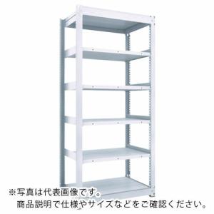 TRUSCO ( トラスコ中山 )　ＴＵＧ型中量ボルトレス棚　４５０ｋｇ　単体型　１８５５×７７６×Ｈ２１００　６段 ( TUG450-76J-6 )