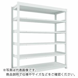 TRUSCO ( トラスコ中山 )　ＴＵＧ型中量ボルトレス棚　４５０ｋｇ　単体型　１８５５×６２６×Ｈ２１００　６段 ( TUG450-76L-6 )